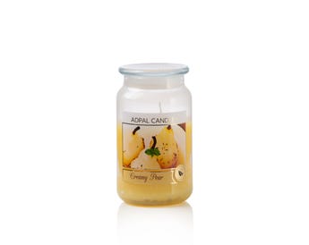 CREAMY PEAR SCENTED CANDLE JAR LARGE
