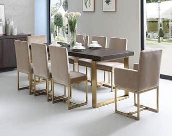 ALTERATOR DINING TABLE SET 8 CHAIRS