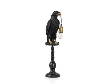 SITTING CROW TABLE LAMP