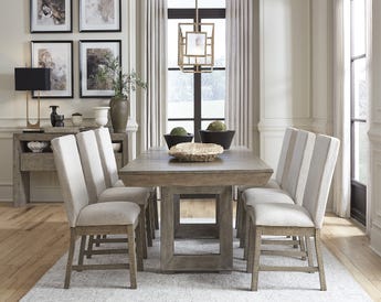 LANGFORD DINING TABLE SET 8 CHAIRS