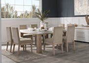 CAPRI DINING TABLE SET 8 CHAIRS
