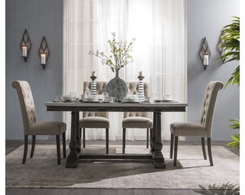 NIVAKI DINING TABLE SET 6 CHAIRS