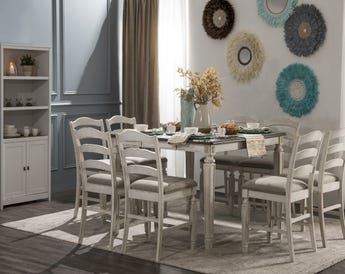REALYN HIGH TABLE SET 8 CHAIRS