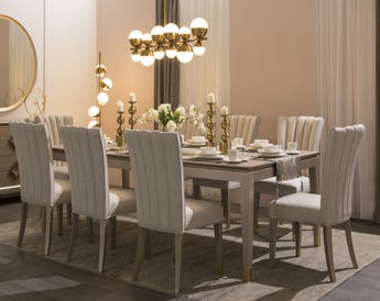 WALTER DINING TABLE SET 8 CHAIRS