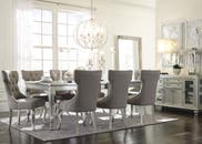 CORALAYNE DINING TABLE SET 8 CHAIRS