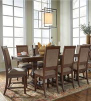 WINDVILLE DINING TABLE SET 8 CHAIRS