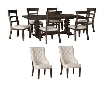 HILLCOT DINING TABLE SET 8 CHAIRS