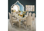 AKRISI DINING TABLE 8 CHAIRS