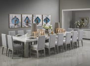 CAPRI DINING TABLE SET 16 CHAIRS