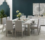 CAPRI DINING TABLE SET 8 CHAIRS
