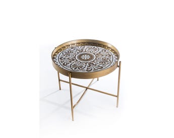 DUVIN END TABLE GOLD