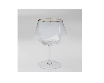 DIAMOND FOOTED GLASS SMALL