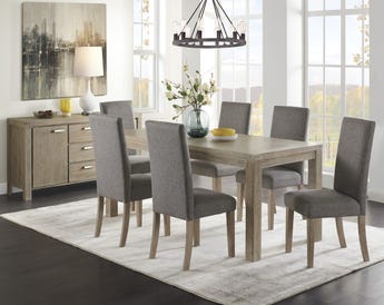 AMBROSH DINING TABLE SET 6 CHAIRS + BUFFET